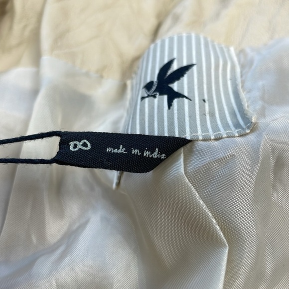 NWT One Teaspoon Vogue Washed Leather Jacket Ivory Beige Steampunk Sz 4 - Picture 9 of 15